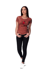 Women's ActiveWear Run Tshirt - Front Detail - Motivational Run Design